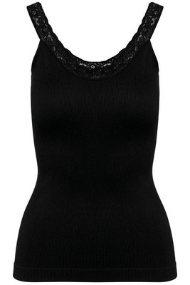 Kariban K3043 - Eco-friendly seamless tank top with lace