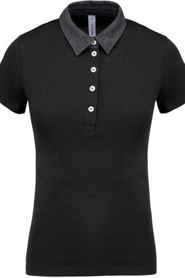 Kariban K261 - Ladies’ two-tone jersey polo shirt