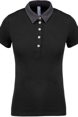 Kariban K261 - Ladies’ two-tone jersey polo shirt