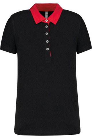 Kariban K261 - Ladies’ two-tone jersey polo shirt
