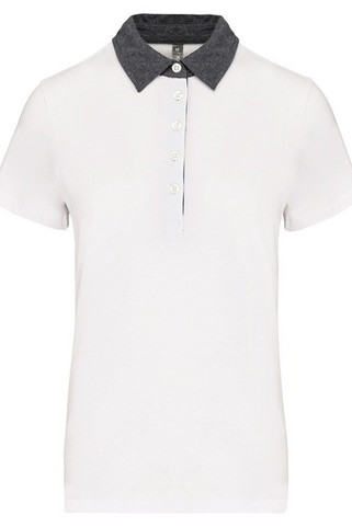 Kariban K261 - Ladies’ two-tone jersey polo shirt