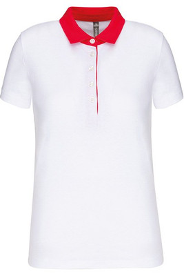 Kariban K261 - Zweifarbiges Jersey-Polohemd für Damen