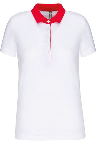 Kariban K261 - Ladies’ two-tone jersey polo shirt