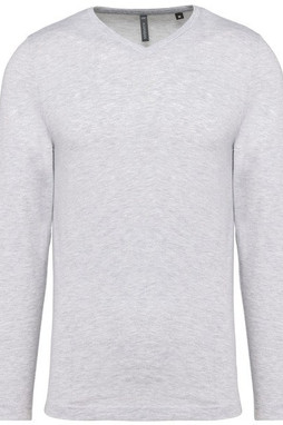 Kariban K358 - T-SHIRT MANGA COMPRIDA E DECOTE V