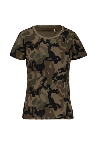 Kariban K3031 - Ladies short-sleeved camo t-shirt