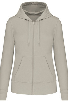 Kariban K4031 - Ecologische damessweater met capuchon en ritssluiting