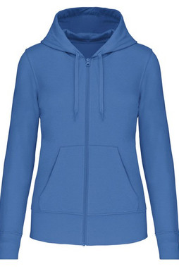 Kariban K4031 - Ecologische damessweater met capuchon en ritssluiting