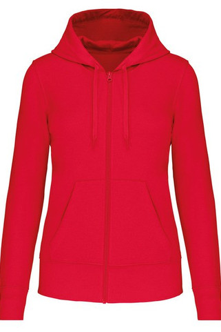 Kariban K4031 - Ladies eco-friendly zip-through hoodie