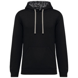 Kariban K4013 - Unisex Kapuzenpullover mit Kontrastmuster