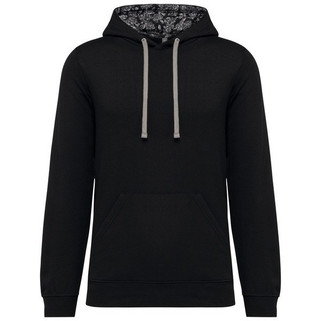 Kariban K4013 - Unisex sweater met contrasterende capuchon met motief