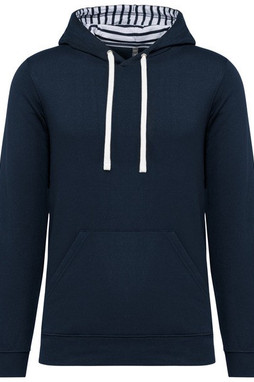 Kariban K4013 - Unisex Kapuzenpullover mit Kontrastmuster