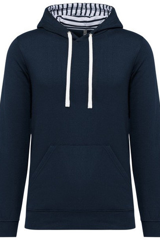 Kariban K4013 - Unisex sweater met contrasterende capuchon met motief