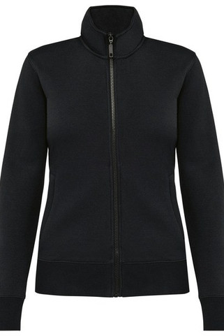 Kariban K4011 - Dames Slim Fit Fleece Cadet Jas met Hoge Kraag