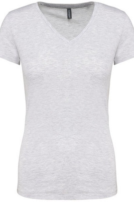Kariban K381 - T-SHIRT DE SENHORA DE MANGA CURTA E DECOTE V