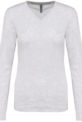 Kariban K382 - LADIES' LONG SLEEVE V-NECK T-SHIRT