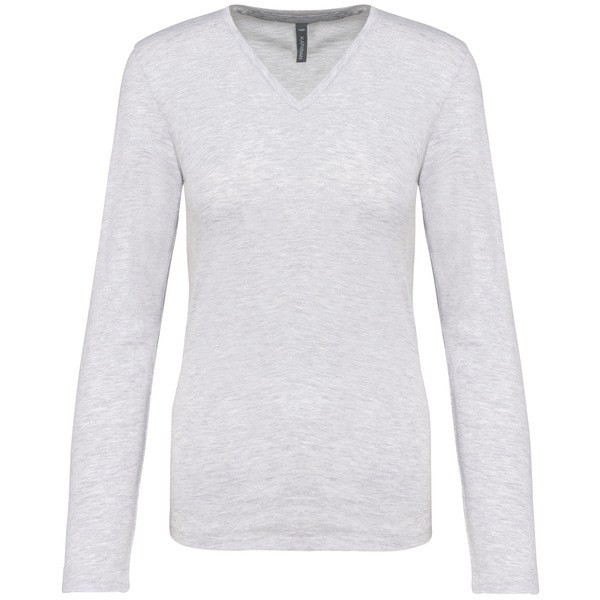 Kariban K382 - LADIES' LONG SLEEVE V-NECK T-SHIRT