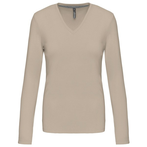 Kariban K382 - LADIES' LONG SLEEVE V-NECK T-SHIRT