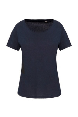 Kariban K399 - Ladies' short-sleeved organic t-shirt with raw edge neckline
