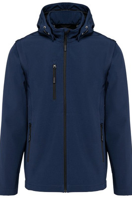 Kariban K422 - Unisex Softshell Jas met Afneembare Mouwen en Capuchon