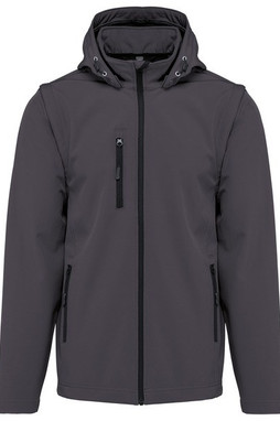 Kariban K422 - Unisex Softshell Jakke med Aftagelige Ærmer og Hætte