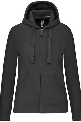 Kariban K464 - Ladies hooded full zip sweatshirt