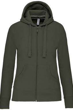 Kariban K464 - Damen Kapuzen Sweatshirt mit Reißverschluss