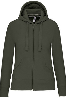 Kariban K464 - Ladies' hooded full zip sweatshirt