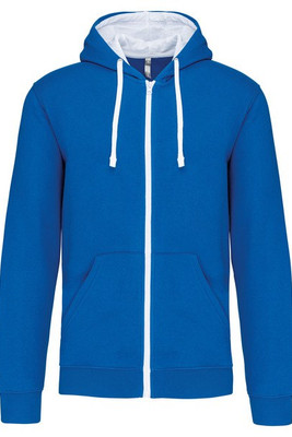 Kariban K466 - Sweat-shirt zippé capuche contrastée