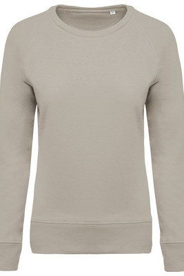 Kariban K481 - Women's organic round neck sweatshirt with raglan sleeves