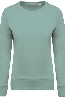 Kariban K481 - Women's organic round neck sweatshirt with raglan sleeves