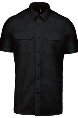 Kariban K503 - Camicia pilota uomo manica corta
