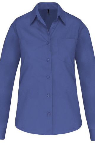 Kariban K542 - DAMES POPELINE BLOUSE LANGE MOUWEN