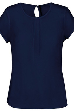 Kariban K5002 - Ladies short-sleeved crepe blouse