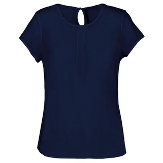 Kariban K5002 - Ladies short-sleeved crepe blouse