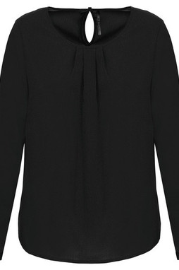 Kariban K5003 - Ladies long-sleeved crepe blouse