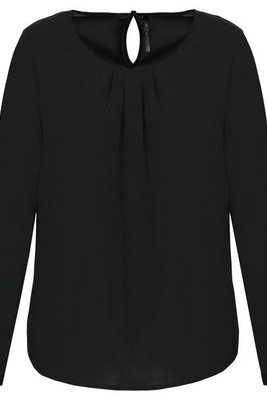 Kariban K5003 - Ladies' long-sleeved crepe blouse