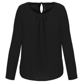 Kariban K5003 - Langarm-Kreppbluse für Damen