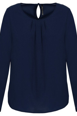 Kariban K5003 - Ladies' long-sleeved crepe blouse