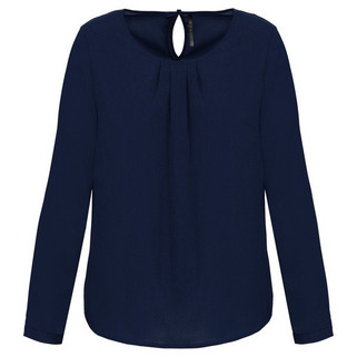 Kariban K5003 - Langarm-Kreppbluse für Damen
