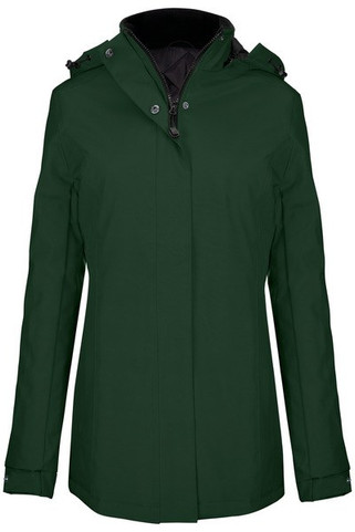 Kariban K6108 - Womens Quilted Parka with Detachable Hood