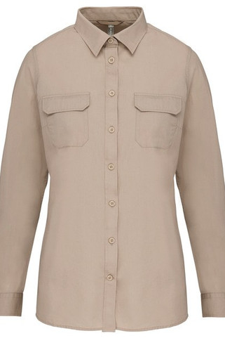 Kariban K591 - Langarm-Safarihemd für Damen