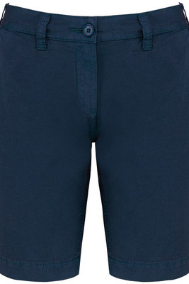 Kariban K753 - Damesbermuda met verwassen look
