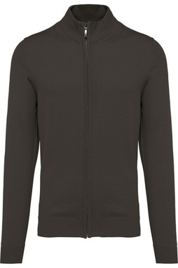Kariban K961 - Cardigan Masculino com Zíper e Gola Cadete