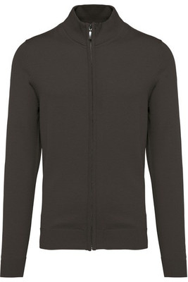 Kariban K961 - Men's Fitted Zip Cardigan with Cadet Collar
