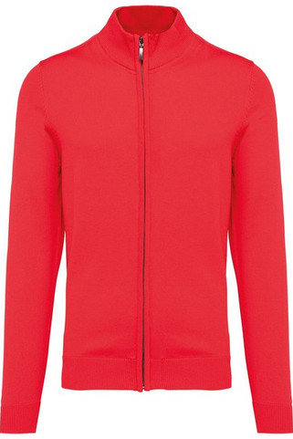 Kariban K961 - Mens Fitted Zip Cardigan with Cadet Collar