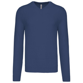 Kariban K965 - Men's Classic V-Neck Cotton Blend Sweater
