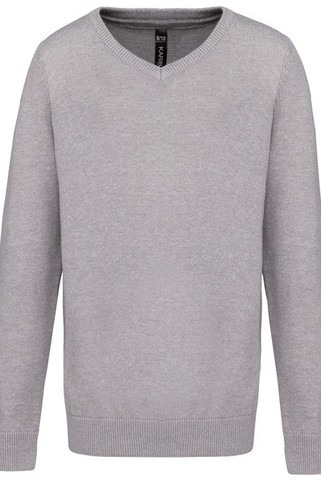 Kariban K9109 - Pull Enfant Col V en Coton et Acrylique Doux