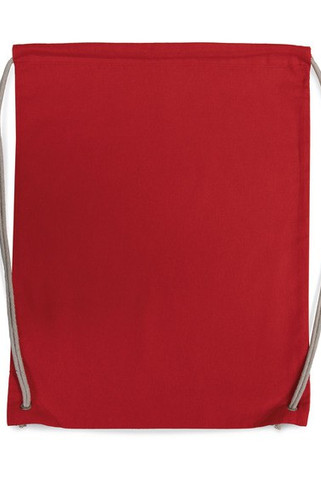 Kimood KI0125 - SAC À DOS EN COTON AVEC CORDELETTES