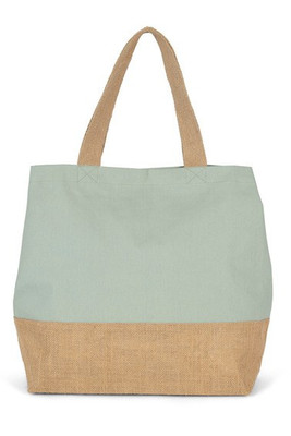 Kimood KI0235 - Shopper van jute- & katoencanvas