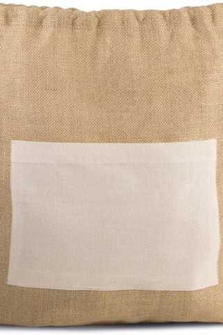 Kimood KI0239 - Sac en toile de jute avec cordelettes